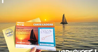 Sortie à l'heure du coucher de soleil en catamaran à voile - Kapalouest Sortie à l'heure du coucher de soleil en catamaran à voile - Kapalouest