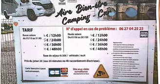 Aire d'accueil et services pour Camping-Car Aire d'accueil et services pour Camping-Car