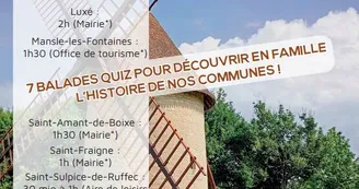"Au fil de nos histoires" Découvrez nos villages autrement - Luxé "Au fil de nos histoires" Découvrez nos villages autrement - Luxé