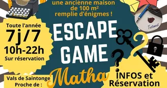 Escape game MATHA - Millénigme  Escape Game