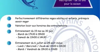 Aquagym, leçons de natation et compétitions