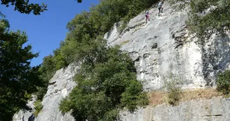 Rocher Cordis Le Trefle falaise de Cordis escalade voies cotees 5 paroi Marignac Rocher Cordis Le Trefle falaise de Cordis escalade voies cotees 5 paroi Marignac
