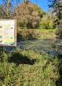 panneau explicatif sur le sentier des gouffres