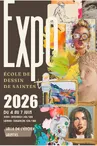 Exposition de l'école de dessin de Saintes